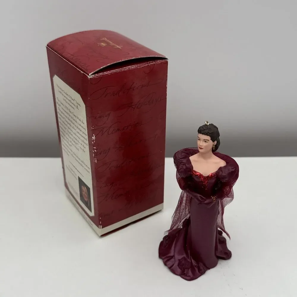 Scarlett‎ O'Hara Red Velvet Dress #1 Gone with the Wind Hallmark Ornament 1997